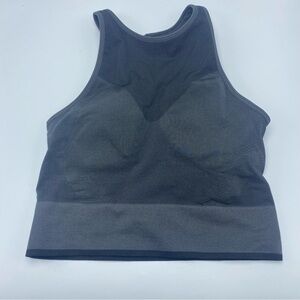 Lululemon Seamless Mesh Racerback Sports Bra Size 4  Gray
